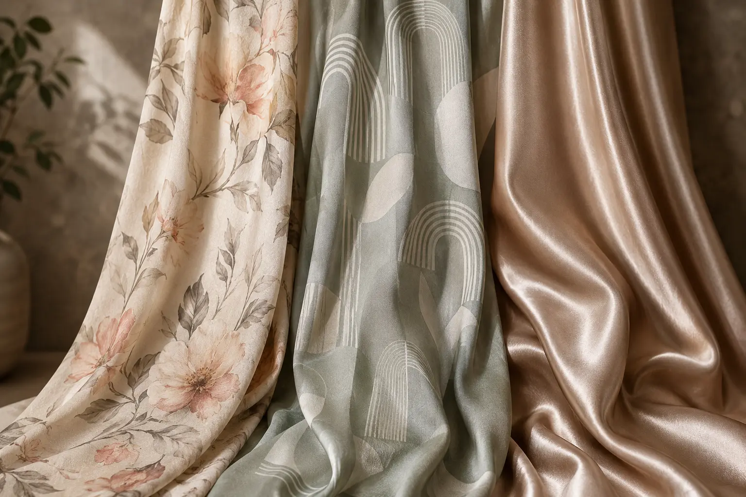 Selected textile material